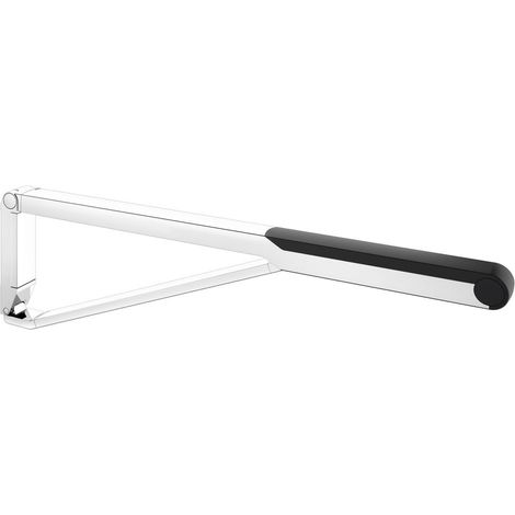 KEUCO AXESS Maniglione ribaltabile WC 850 mm cromato/nero, 35003010837