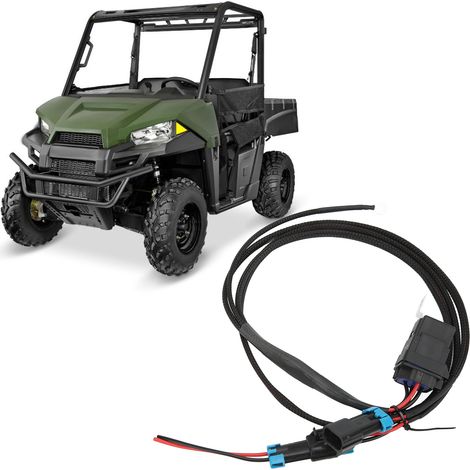 Harnais de Câblage Feu de Recul 12V 40A pour Polaris Ranger XP 1000, Câble de Remplacement Lampe de Marche Arrière