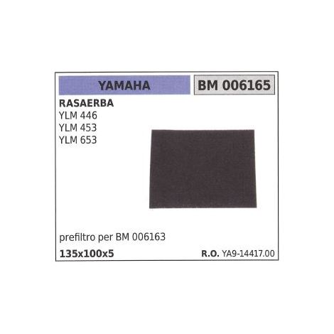 Prefiltro aria YAMAHA per rasaerba YLM 446 453 653 006165