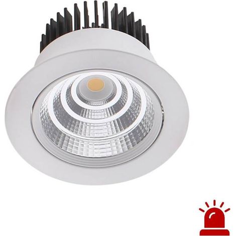 Luz de emergencia LED KOL, 12W, Permanente / No permanente, Blanco neutro