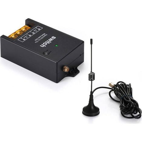 Commutateur Télécommande Sans Fil - 433 MHz - Code d'apprentissage 1527 - Pour Récepteur DC 12 V - 2 Boutons - Blanc (1/3)