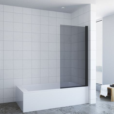 Badewannenaufsatz 70x140 cm 1 Teilig Glas Duschwand 5 mm Einscheiben-Sicherheitsglas (ESG) mit Lotus-Effekt Nanobeschichtung (1/5)
