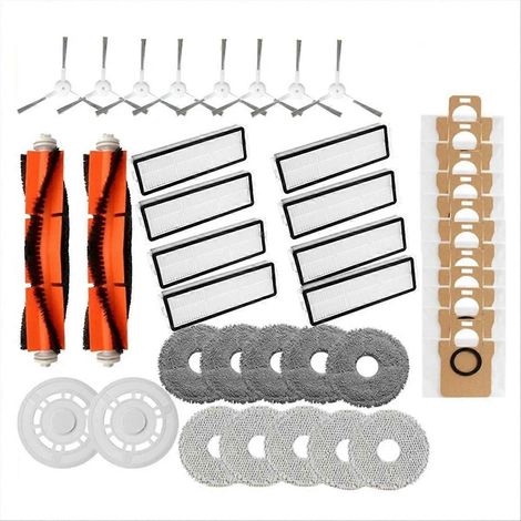 Balai rotatif principal Omni 2 C102CN + filtre HEPA + sac à poussière, pack balayeuse pour sols, remplacement compatible, accessoires entretien, haute efficacité. (1/5)