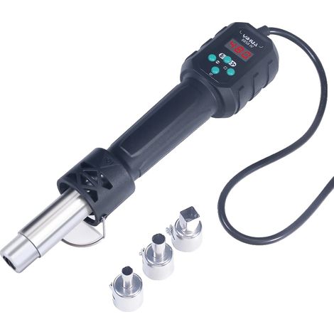 Pistolet à air chaud, température réglable, écran LCD, 8858-IV SET1, 220V -240V prise EU-a (1/2)