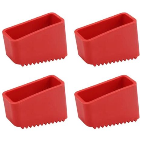 4Pcs Couvre-Pieds D'échelle, 50x20 mm Patin Echelle en Caoutchouc Embout Escabeau Coussin de Protection, Pied Escabeau pour les Échelles Pliantes des Travailleurs à Domicile (1/5)