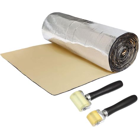 sourcing map Car Phonic Insulation 5 mm Thermal Insulation Engine Hood Boot Door with Tool Roll 60 x 40/152 x 100 cm (1/5)