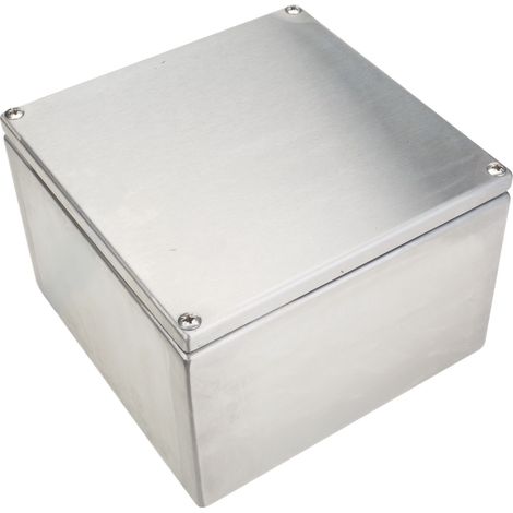 Boitier de raccordement en Acier inoxydable 175 x 175 x 120mm, IP66 ( Prix pour 1 ) (1/3)