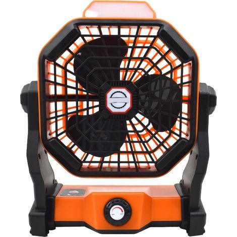 Campingventilator mit LED-Licht, tragbarer Solarventilator, einstellbare Geschwindigkeit, USB-Ladefunktion, Outdoor-Zeltventilator (1/5)