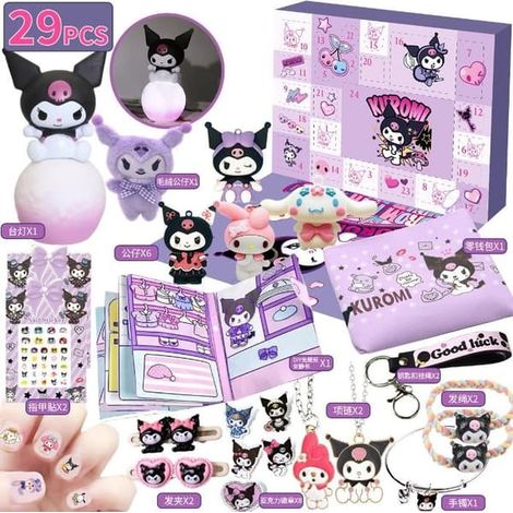 LYERCW - Calendrier de l'Avent pour filles 2026 - Accessoires de calendrier de Noël - Décorations de Noël