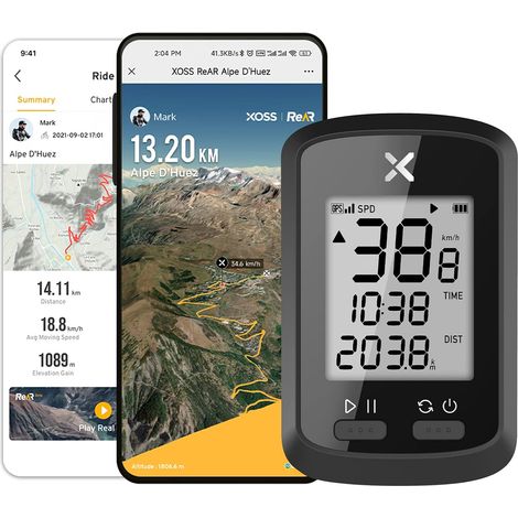Compteur GPS pour vélo sans fil, compteur de vitesse et odomètre pour vélo (1/5)