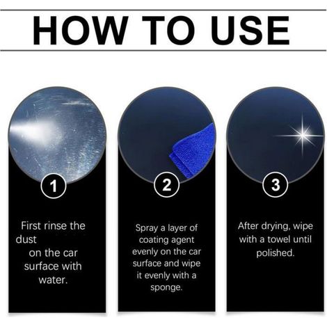 1 Spray Entretien Voiture, 3 en 1 Revêtement Protecteur, Nettoyage Brillant, Usage Extérieur (1/5)