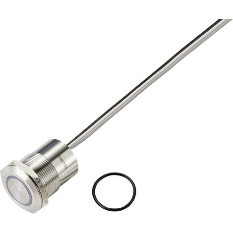 TRU COMPONENTS TC-9554796 Sensortaster 24 V 0.5 A 1 x Aus/(Ein) tastend Grün, Rot (Ø) 25 mm IP65 1 (1/3)
