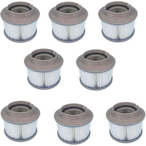 Lot de 8 filtres de Remplacement pour Spa pour MSPA FD2089, Pompe à Cartouche filtrante pour MSPA Tous Les spas actuels (1/4)