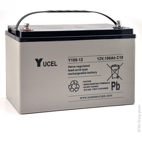 Yucel - Batterie plomb AGM YUCEL Y100-12 12V 100Ah M8-F (1/4)