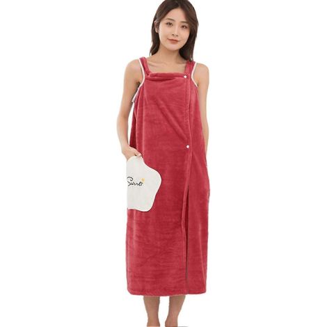 Serviette de bain compatible avec les femmes, légère, mignonne et portable, peignoir, jupe de bain compatible avec la douche (1/5)