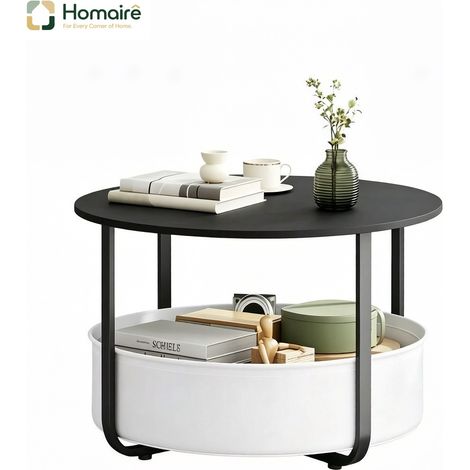 Esstisch aus schwarzem Metall 80 x 80 x 50 cm HOMAIRE (1/5)