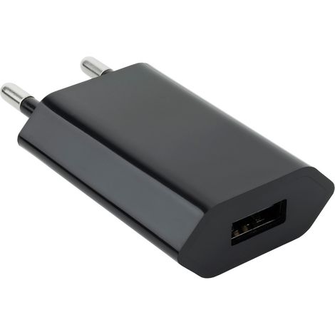 Ladegerät Usb Netzwerk 230v A 5vdc 1amp Schwarz 10.10.2002 (1/2)
