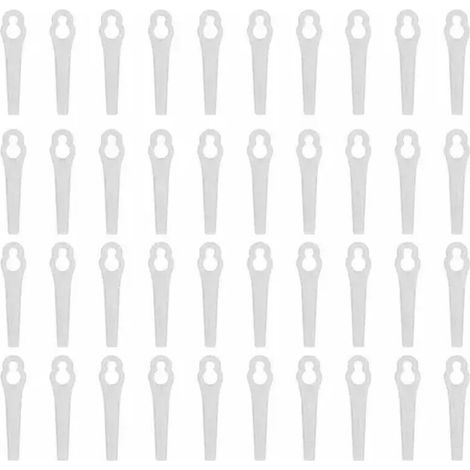 Lot de 100 lames de rechange pour machine à découper en plastique blanc (1/4)