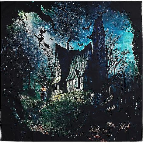 1 Stück Halloween-Tischdecke mit Aufdruck für Halloween-Dekoration (1/3)
