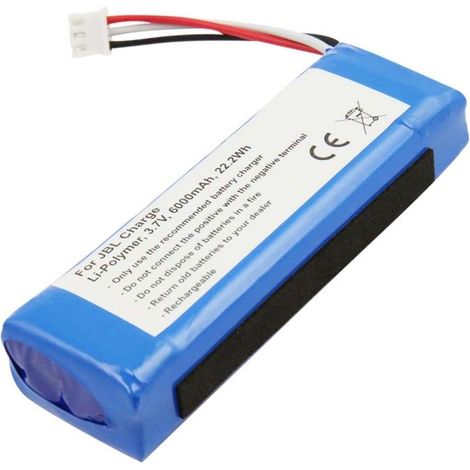 Batterie Li-Polymer - AVIZAR - JBL Charge - 6000mAh - 3,7V - Bleu