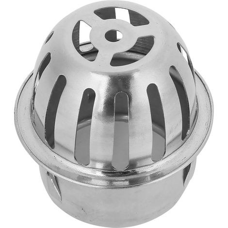 Siphon de sol rond en acier inoxydable pour salle de bain, cour extérieure, balcon (75 mm/3 po) (1/5)
