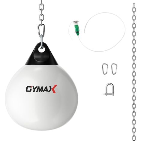45 cm wasserboxsack 50 kg boxing punching bag mit verstellbarer metallkette wei