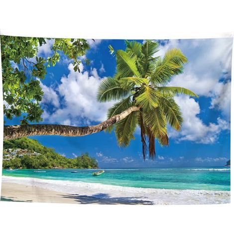 Seaside Beach Clear Ocean Landscape Home Decor Tapestry 150x200cm (Section B) (1/5)