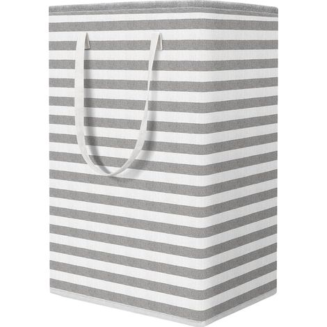 Laundry Basket Hamper Large Collapsible Rectangle Laundry Hamper with Easy Carry Handles,Freestanding Clothes Hampers for Clothes Toys Storage in Bedrooms Laundry Room Bathroom, 75L, Grey (1/5)