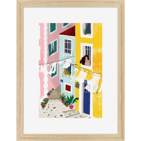 Image encadrée Holiday 30x40 cm recyclable, visuel imprimé sans solvant - fabriqué en France (1/4)