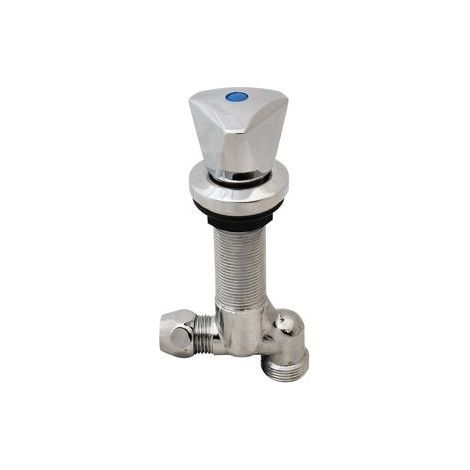 Soupape sous évier lave-linge chromé 3/4’’ en-dessous x 10 mm s. côté