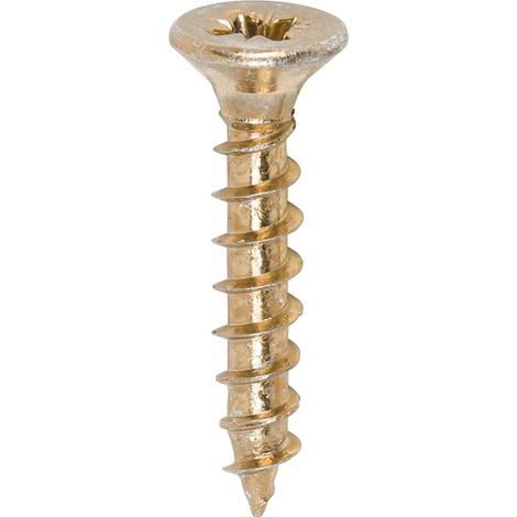 TIMco 3.0 x 17mm Solo Zinc & Yellow Woodscrew Qty 200