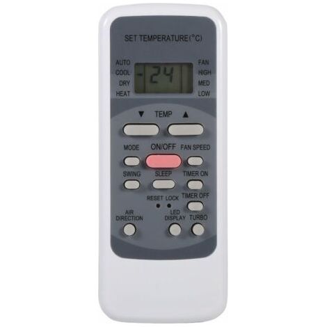 LaBlanc - Telecomando per condizionatori d'aria serie R51 R51/E R51/CE R51M/CE R51D/E R51M/BGE R51M/BGE, orologio integrato e timer di accensione/spegnimento
