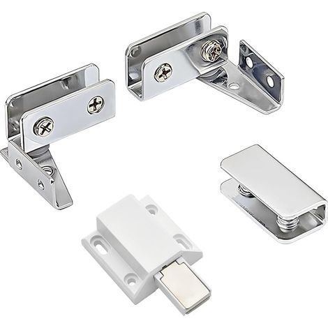 Lot de charnières et pinces en verre, support latéral, épaisseur 5-8 mm (1/5)