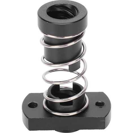 Écrou anti-jeu POM avec ressort acier, pas 2mm, pour imprimante 3D (1/5)