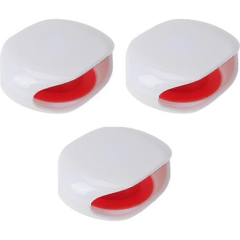 3pcs Plastic Headset Storage Box Portable Cable Organizer Earphone Bobbin Winder Manager (white) (1/3)