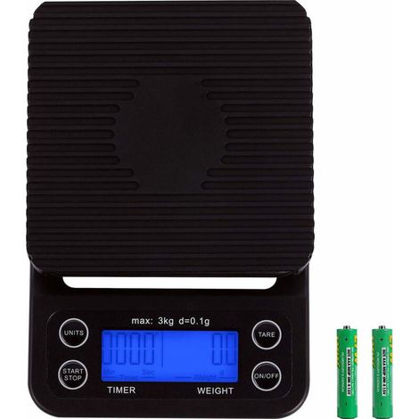 INF Digital köksvåg / kaffevåg 3 ​​kg/0,1 g précision