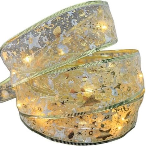 Guirlandes Lumineuses À Ruban, 5M Ruban Sapin Noël LED, Lumières De Noël À LED, Ruban Lumineux Décoration pour Arbre De Noël (1/4)