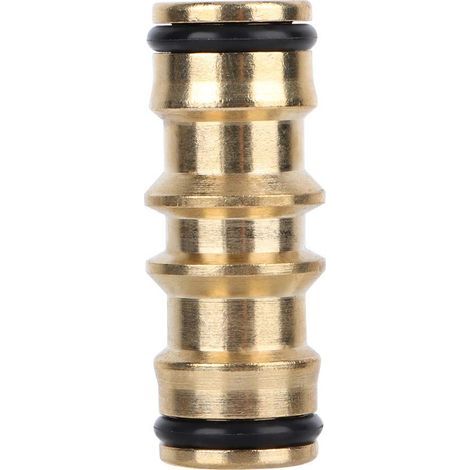 Schlauchadapter, Messing-Schlauchhahn, glatte Oberfläche, korrosions- und verschleißfest, 4,6 cm/1,81 Zoll, einfach zu installieren, für Garten und Rasen (1/5)