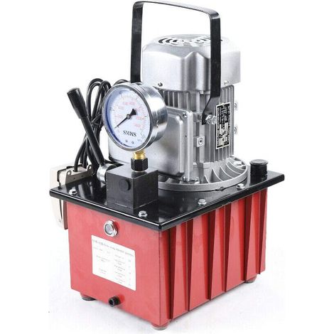 Pompa idraulica da 7 litri e 750 W, pompa di pressione dell'olio motore, pompa dell'aria ad alta pressione con elettrovalvola della pompa di pressione dell'olio