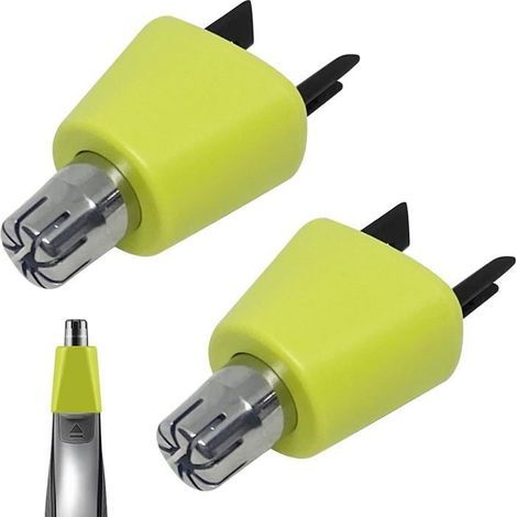 Ersatzklingen für die Nase, kompatibel mit Philips OneBlade Rasierern, 2 Stück, einfache Reinigung für Nasen- und Augenbrauentrimmer QP2520
