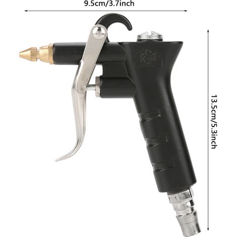 Pistolet de Nettoyage Pneumatique Type Pistolet 1/4" Haute Pression pour Compresseur