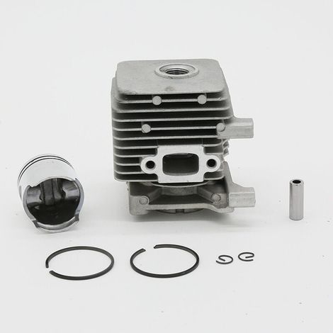 Kompatibel mit STIHL FS38 FS45 FS55 Rasenmäher Zylinder-Kolben-Bausatz, 34 mm Bohrung, Motorüberholungssatz, Leistungswiederherstellungsteile. (1/4)