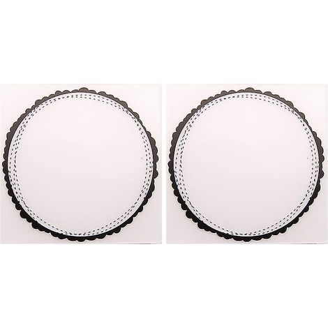2 Stück DIY-Rändelschablone