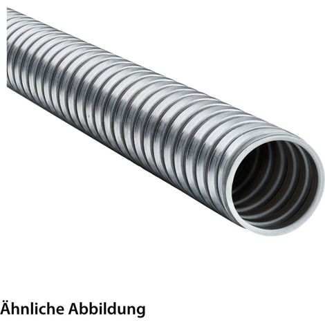 11010101004 FLEXA SPR Gaine de protection en métal profilé agrafé nu Diam. ext. 6,0 mm, ID 4,0 mm profilé agrafé, Rayon de courbure minimal en mouvement 30,0 mm - 1 Meter
