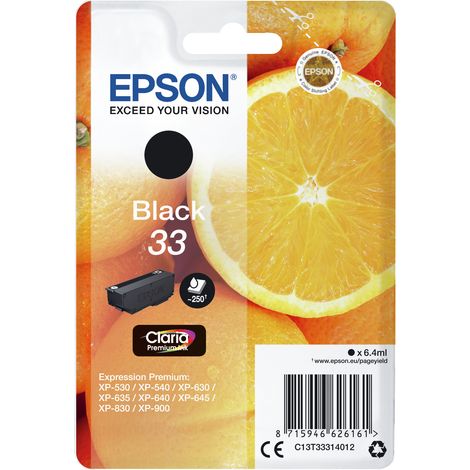 Epson Oranges C13T33314022 cartouche d'encre 1 pièce(s) Original Noir (1/3)