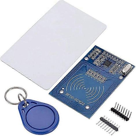 Kit RFID MFRC-522, module capteur de carte à puce RF, clé de carte vierge S50 compatible avec (1/5)