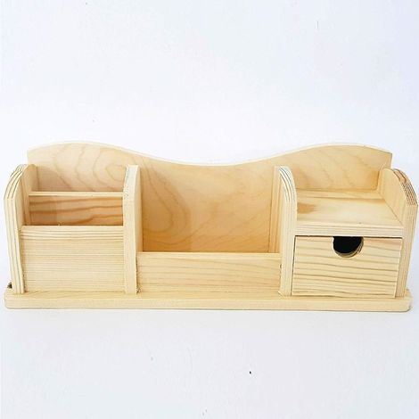Trade Shop - CASSETTO LEGNO RF63813 ORGANISATION 28X8X7CM PORTAOGETTI -