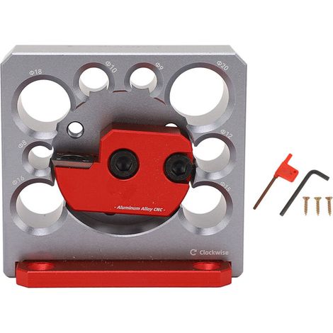 8 Holes for Turning Woodworking Tool in Adjustable Wooden Dowel Plate with Carbide Inserts (1/5)