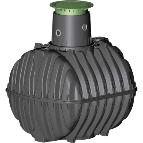 Unterirdische Klärgrube ohne Filter, 4800 Liter, empfohlen für 9 bis 11 Personen, 228 x 199 x 245 cm