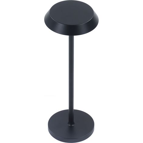 Moderne und minimalistische Tischleuchte, LED-Stil, USB-aufladbar, Augenschutz, IP54 wasserdicht, ergonomisch, ideal zum Lesen im Wohnzimmer (schwarz). (1/5)